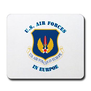 USAFE - M01 - 03 - United States Air Forces in Europe with Text - Mousepad