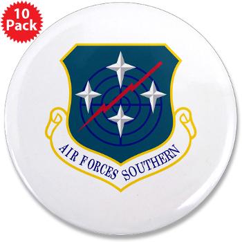 USAFS - M01 - 01 - United States Air Forces Southern - 3.5" Button (10 pack)