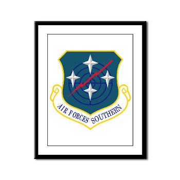 USAFS - M01 - 02 - United States Air Forces Southern - Framed Panel Print