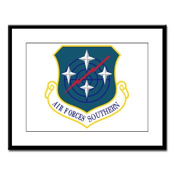 USAFS - M01 - 02 - United States Air Forces Southern - Large Framed Print