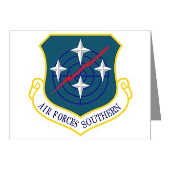 USAFS - M01 - 02 - United States Air Forces Southern - Note Cards (Pk of 20)