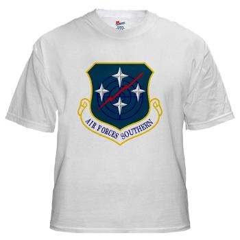 USAFS - A01 - 04 - United States Air Forces Southern - White t-Shirt