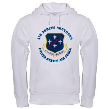 USAFS - A01 - 03 - United States Air Forces Southern with Text - Hooded Sweatshirt