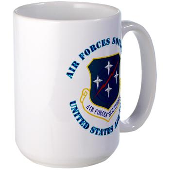 USAFS - M01 - 03 - United States Air Forces Southern with Text - Large Mug