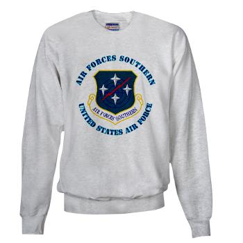 USAFS - A01 - 03 - United States Air Forces Southern with Text - Sweatshirt