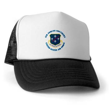 USAFS - A01 - 02 - United States Air Forces Southern with Text - Trucker Hat