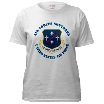 USAFS - A01 - 04 - United States Air Forces Southern with Text - Women's T-Shirt