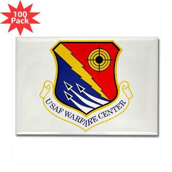 USAFWC - M01 - 01 - United States Air Force Warfare Center - Rectangle Magnet (100 pack) - Click Image to Close