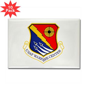 USAFWC - M01 - 01 - United States Air Force Warfare Center - Rectangle Magnet (10 pack) - Click Image to Close