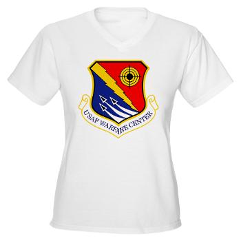 USAFWC - A01 - 04 - United States Air Force Warfare Center - Women's V-Neck T-Shirt