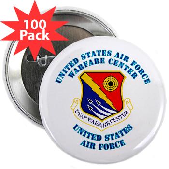 USAFWC - M01 - 01 - United States Air Force Warfare Center with Text - 2.25" Button (100 pack)