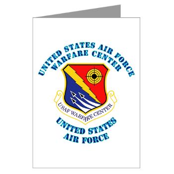 USAFWC - M01 - 02 - United States Air Force Warfare Center with Text - Greeting Cards (Pk of 10)