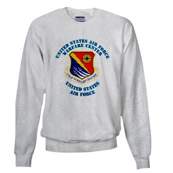 USAFWC - A01 - 03 - United States Air Force Warfare Center with Text - Sweatshirt