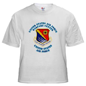 USAFWC - A01 - 04 - United States Air Force Warfare Center with Text - White t-Shirt